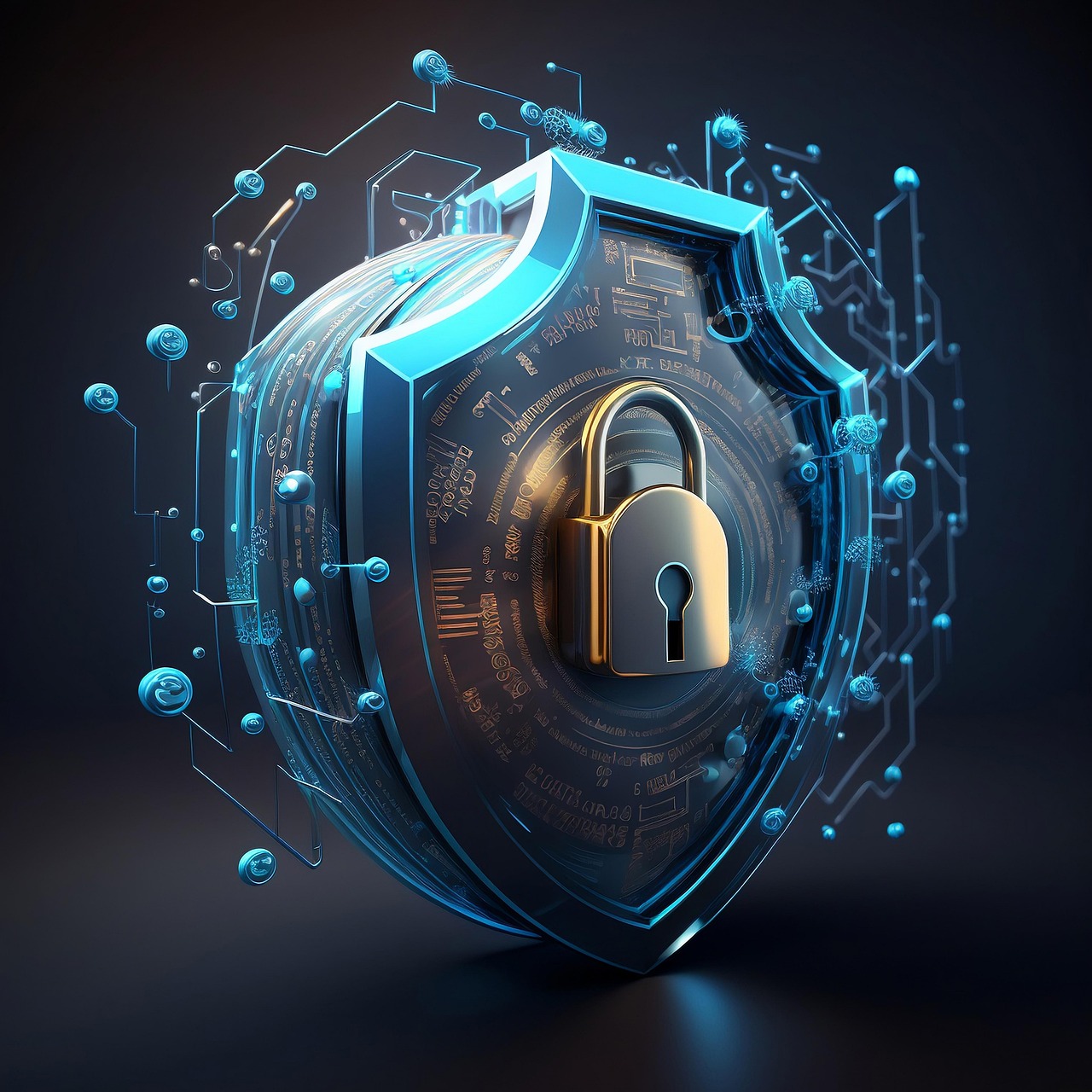 Padlock on laptop keyboard, symbolizing protection against zero-day and known cybersecurity threats.